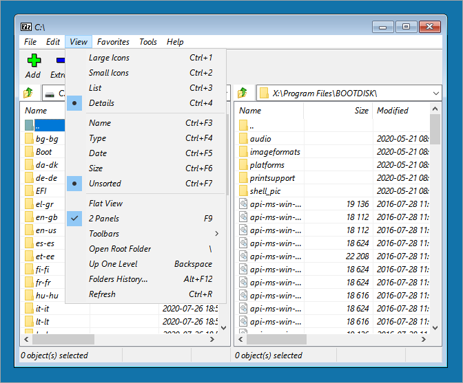 7zip file manager download for windows 7